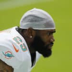 Xavien Howard #25 of the Miami Dolphins looks on prior to the game against the Buffalo Bills at Hard Rock Stadium on September 20, 2020 in Miami Gardens, Florida.