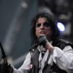 Alice Cooper performs during Fire Fight Australia at ANZ Stadium on February 16, 2020 in Sydney, Australia.