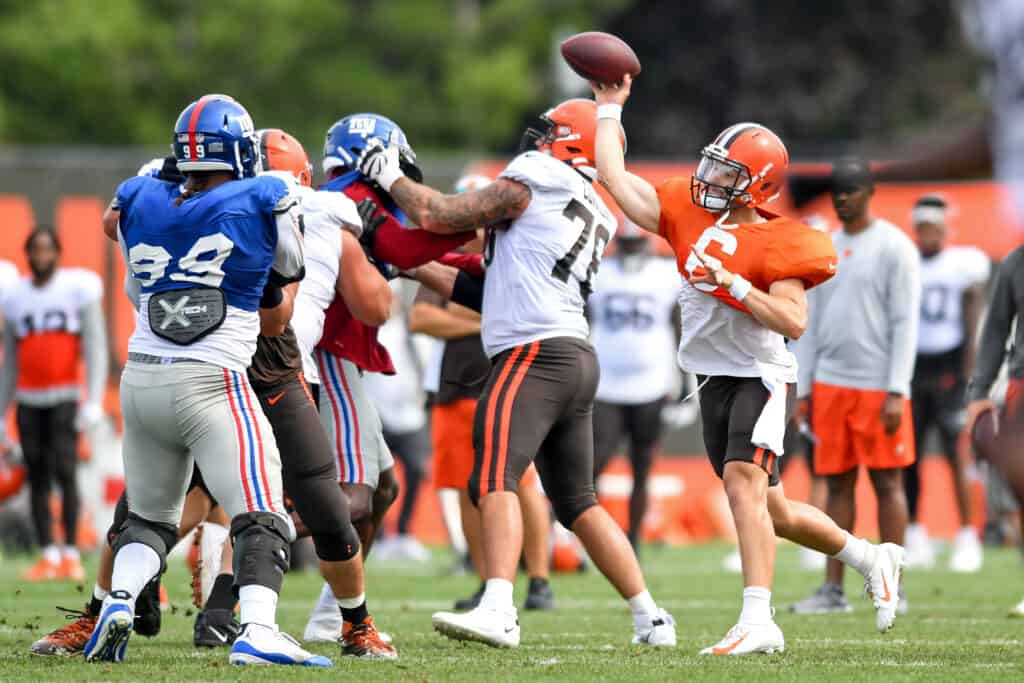 Fight Breaks Out During Browns And Giants Practice