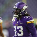 Dalvin Cook #33 of the Minnesota Vikings smiles before the start of a preseason game against the Indianapolis Colts at U.S. Bank Stadium on August 21, 2021 in Minneapolis, Minnesota. The Colts defeated the Vikings 12-10.