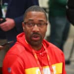 Kansas City Chiefs wide receivers coach Greg Lewis answers questions from the media during the Kansas City Chiefs press conference on January 29, 2020 at the JW Marriott Miami Turnberry Resort & Spa in Aventura, FL.
