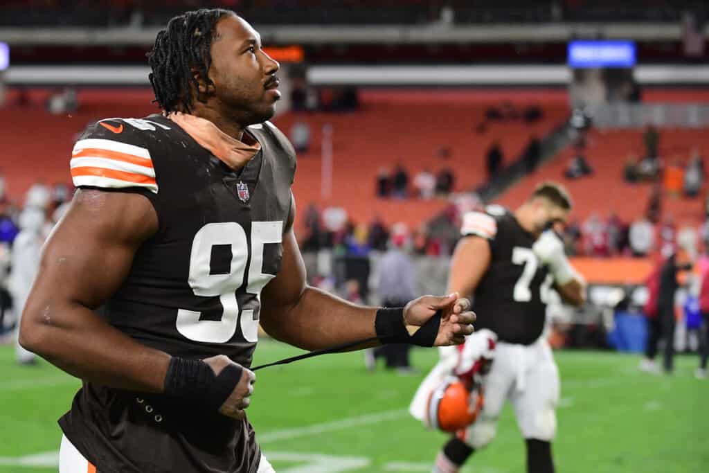 Myles Garrett Says He Can’t Go Sleeveless Without Being Drug Tested