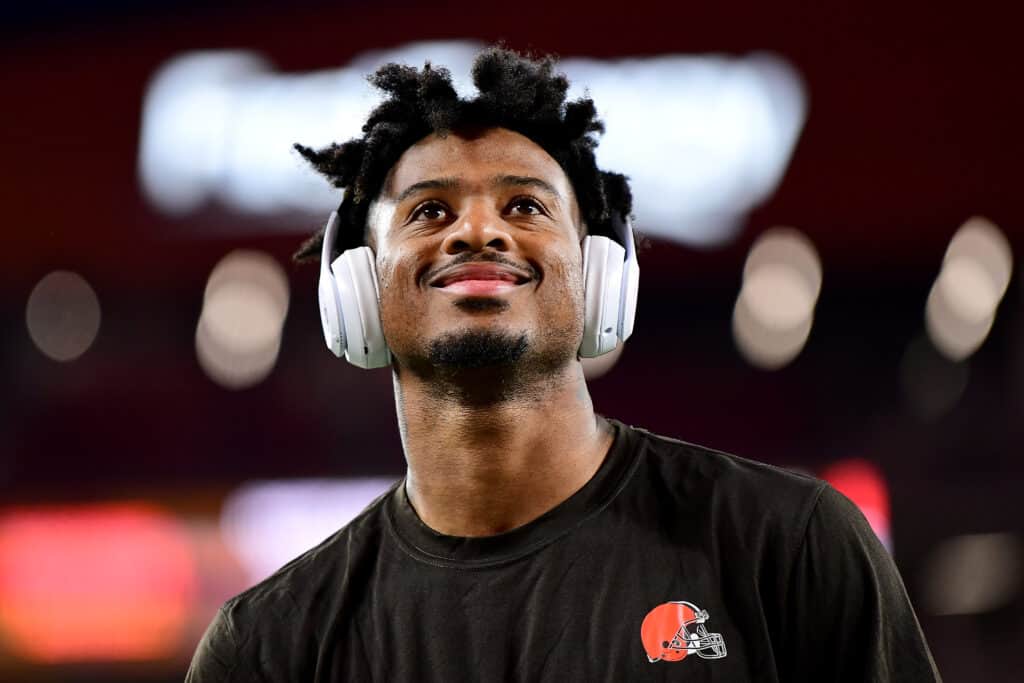 Baker Mayfield Has Hilarious Exchange With Rashard Higgins