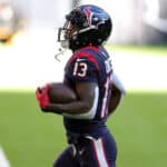 Brandin Cooks #13 of the Houston Texans participates in warmups prior to a game against the Tennessee Titans at NRG Stadium on January 03, 2021 in Houston, Texas.