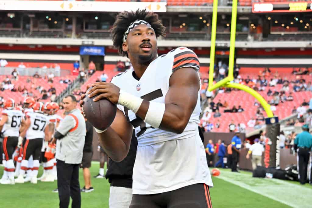 Myles Garrett came to play on Halloween 🎃☠️ (via @nfl) #clevelandbrow, myles  garrett