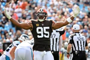 Cleveland Browns pass rusher Myles Garrett