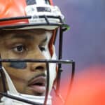 Deshaun Watson #4 of the Cleveland Browns in action against the Houston Texans at NRG Stadium on December 04, 2022 in Houston, Texas.