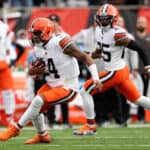 Deshaun Watson #4 of the Cleveland Browns runs with the ball in the first quarter of a game against the Cincinnati Bengals at Paycor Stadium on December 11, 2022 in Cincinnati, Ohio.
