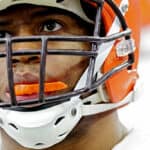 HOUSTON, TEXAS - DECEMBER 04: Nick Chubb #24 of the Cleveland Browns looks on during the third quarter against the Houston Texans at NRG Stadium on December 04, 2022 in Houston, Texas.