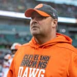 Head coach Freddie Kitchens of the Cleveland Browns walks off the field after the loss to the Cincinnati Bengals at Paul Brown Stadium on December 29, 2019 in Cincinnati, Ohio.