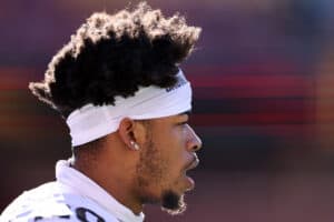 Greg Newsome II #20 of the Cleveland Browns warms up before playing against the Washington Commanders at FedExField on January 01, 2023 in Landover, Maryland.