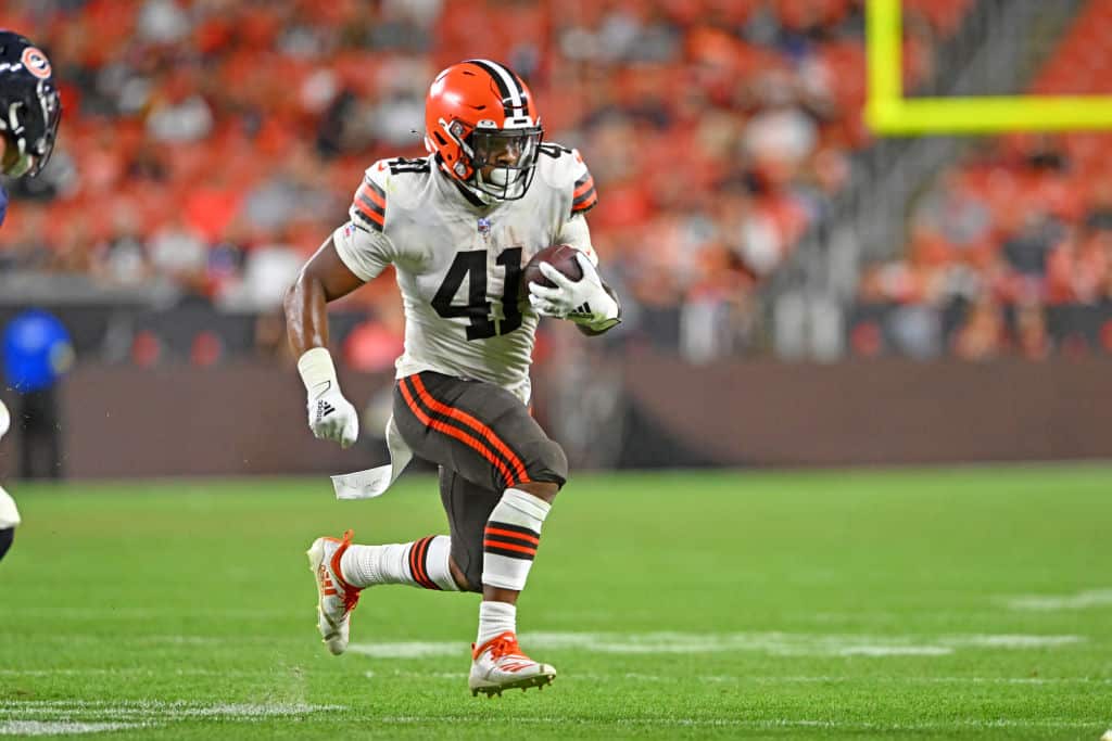 Cleveland Browns RB John Kelly Jr.