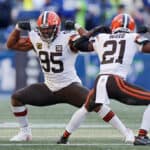 Cleveland Browns defenders Myles Garrett and Denzel Ward