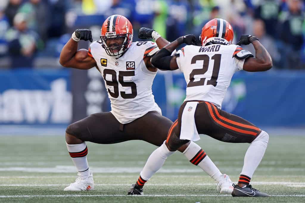 Cleveland Browns defenders Myles Garrett and Denzel Ward