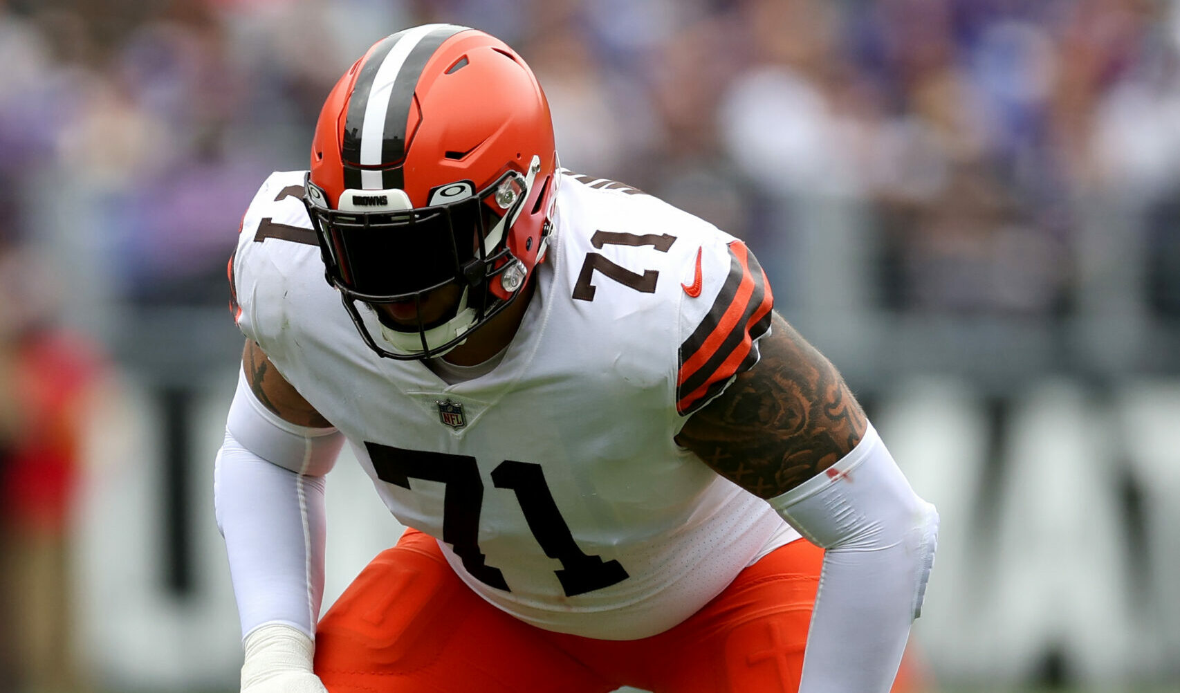 Cleveland Browns offensive tackle Jedrick Wills