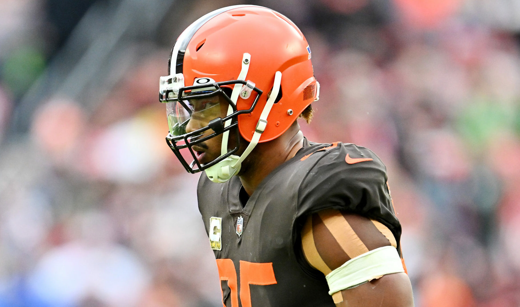 Cleveland Browns pass rusher Myles Garrett