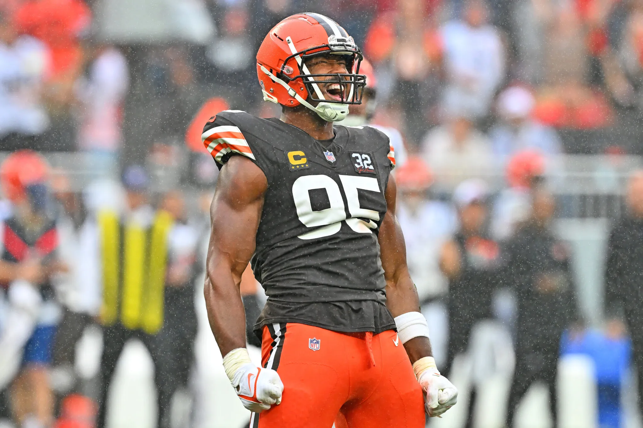 Cleveland Browns pass rusher Myles Garrett