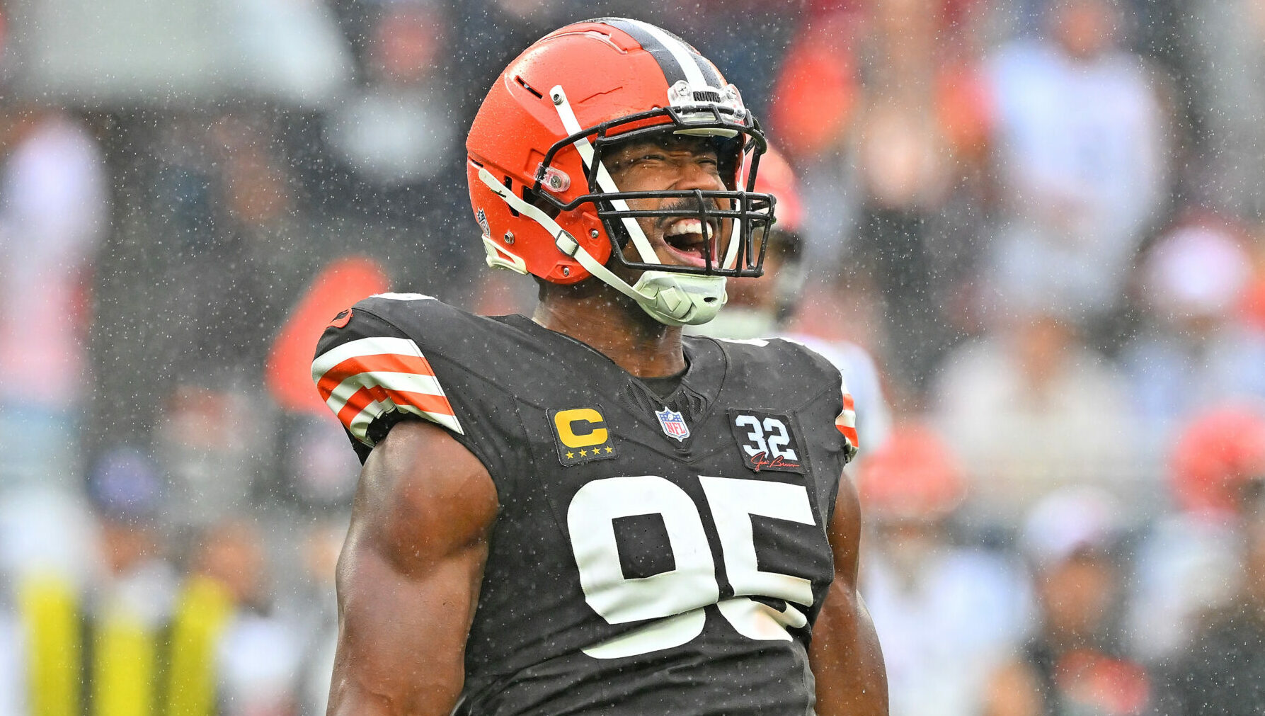 Cleveland Browns pass rusher Myles Garrett