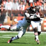 Cleveland Browns running back Pierre Strong Jr.