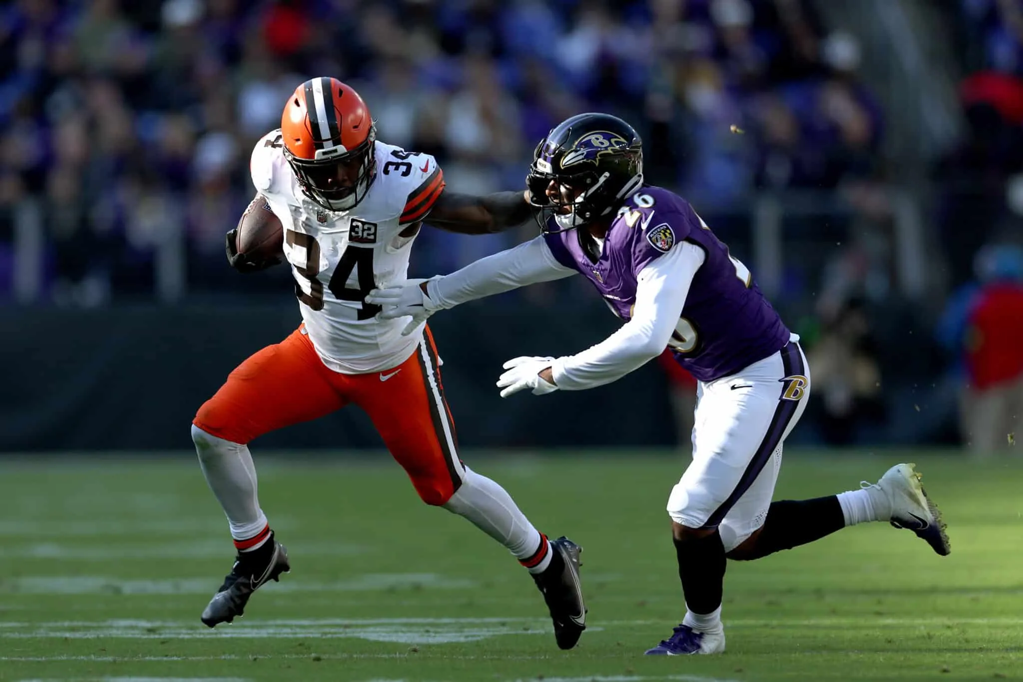 Cleveland Browns running back Jerome Ford
