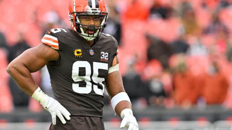 Cleveland Browns pass rusher Myles Garrett