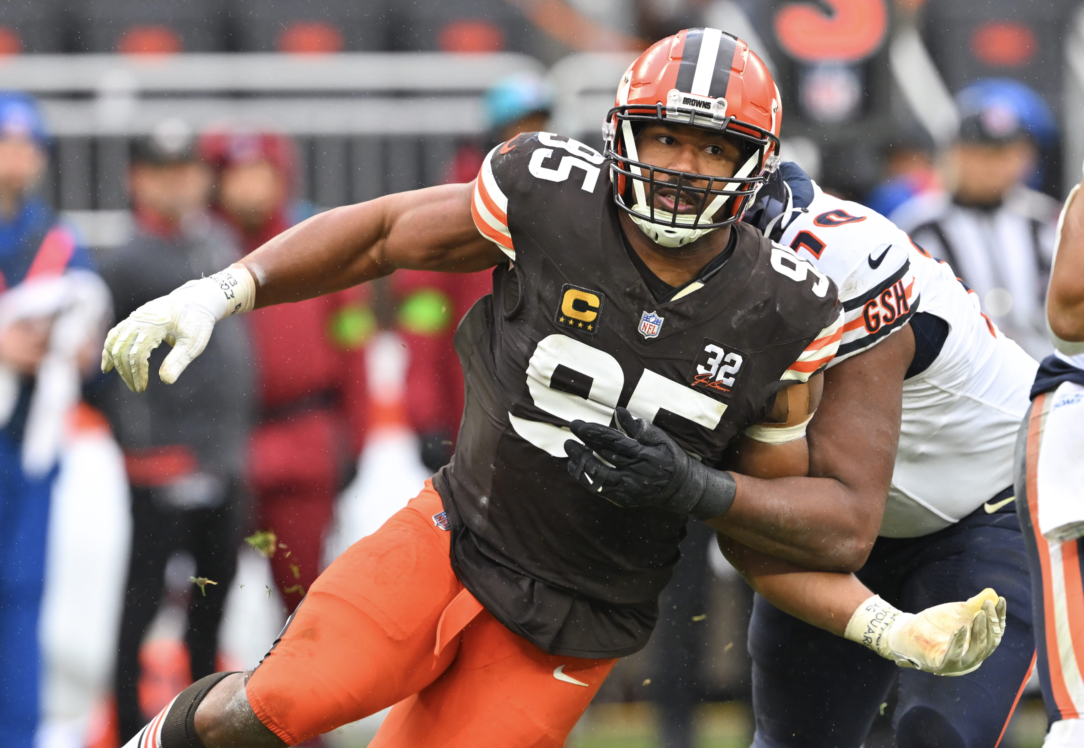 Cleveland Browns pass rusher Myles Garrett