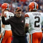 Cleveland Browns head coach Kevin Stefanski and wide receiver Amari Cooper