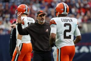 Cleveland Browns head coach Kevin Stefanski and wide receiver Amari Cooper