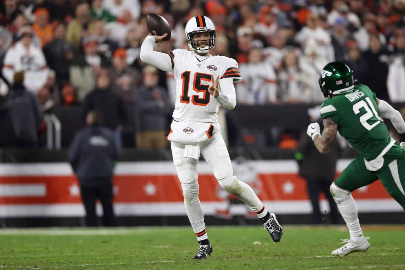 Cleveland Browns quarterback Joe Flacco