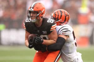 Cleveland Browns tight end Harrison Bryant