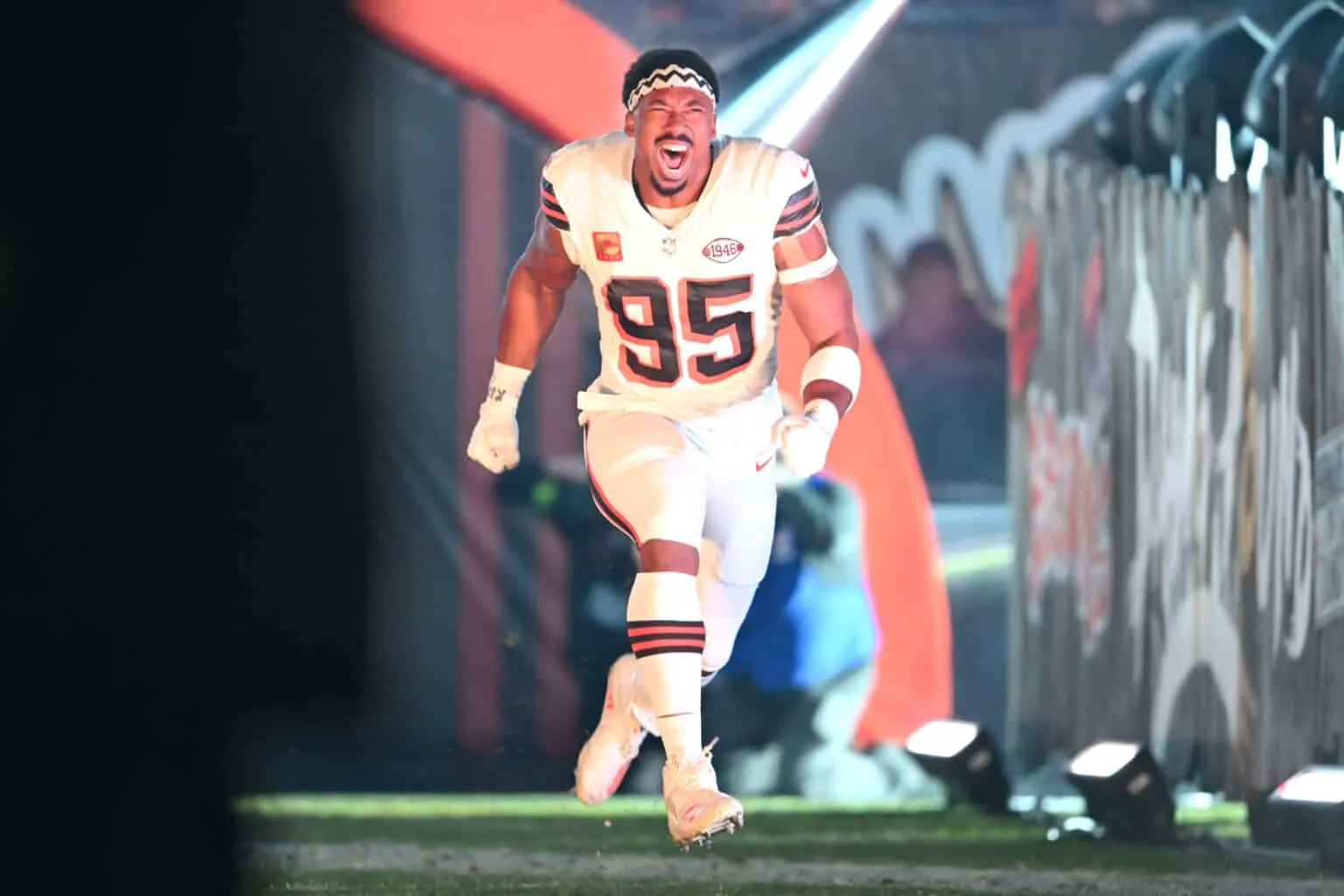 Cleveland Browns pass rusher Myles Garrett