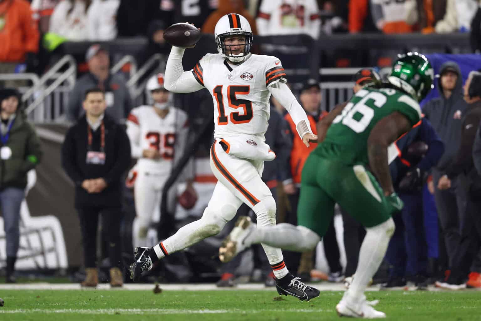 Cleveland Browns quarterback Joe Flacco