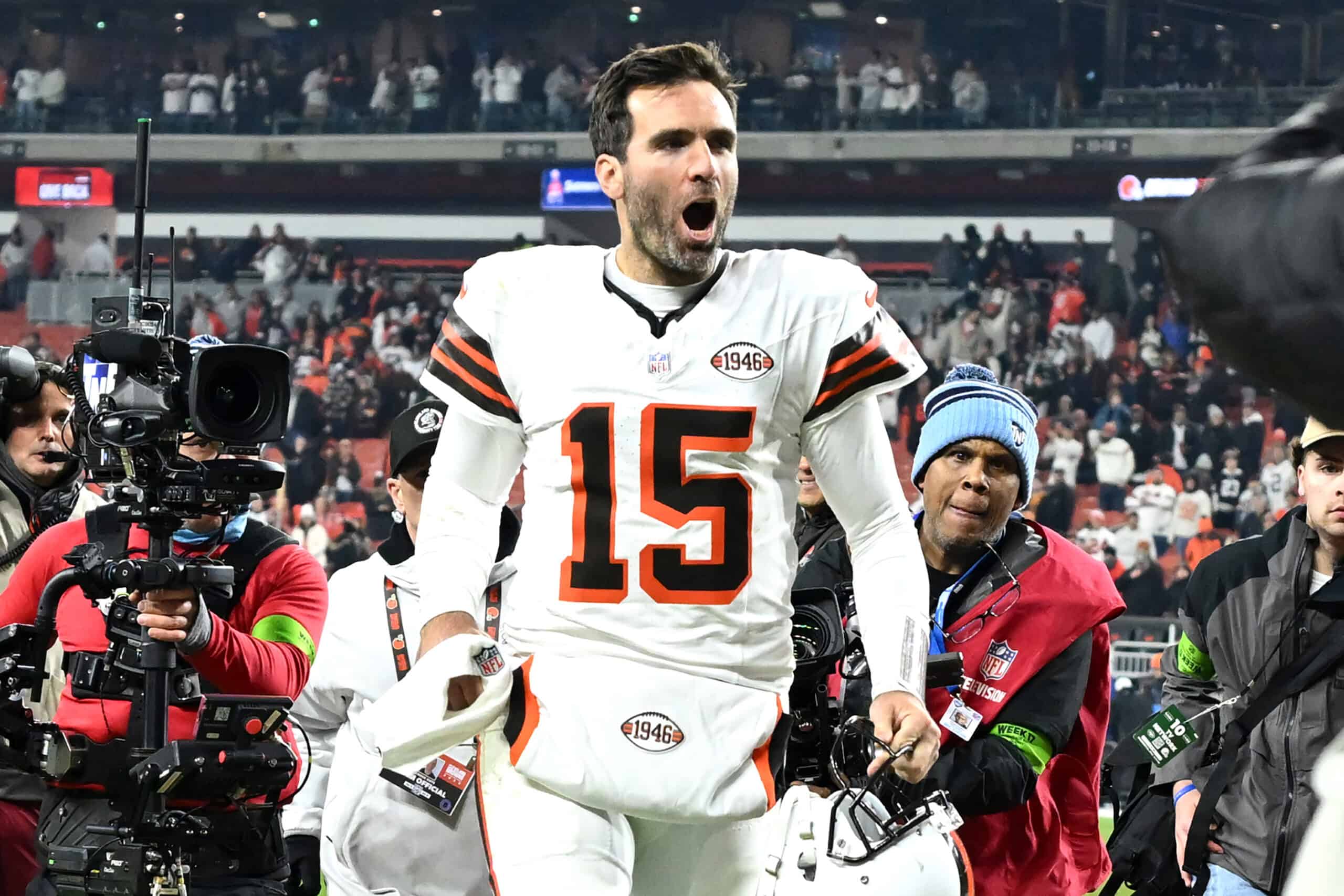 Cleveland Browns quarterback Joe Flacco