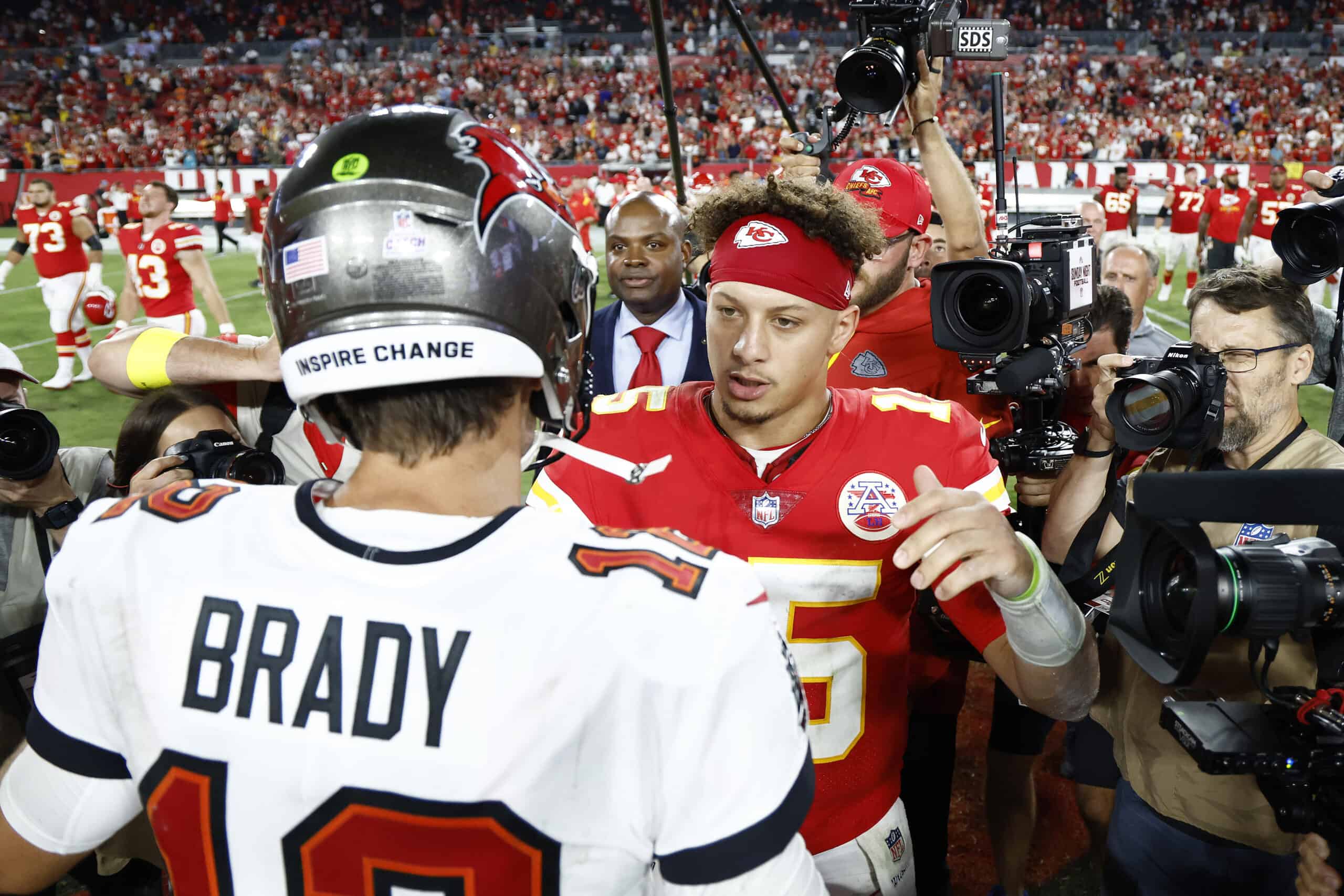 Tom Brady and Patrick Mahomes