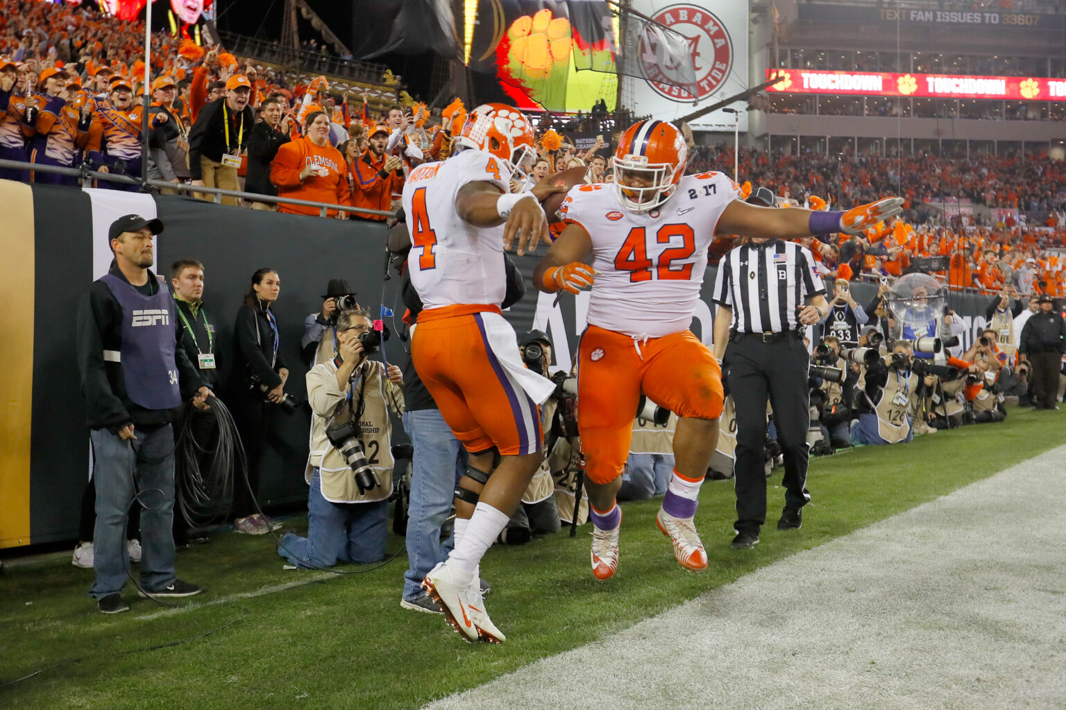 Deshaun Watson and Christian Wilkins