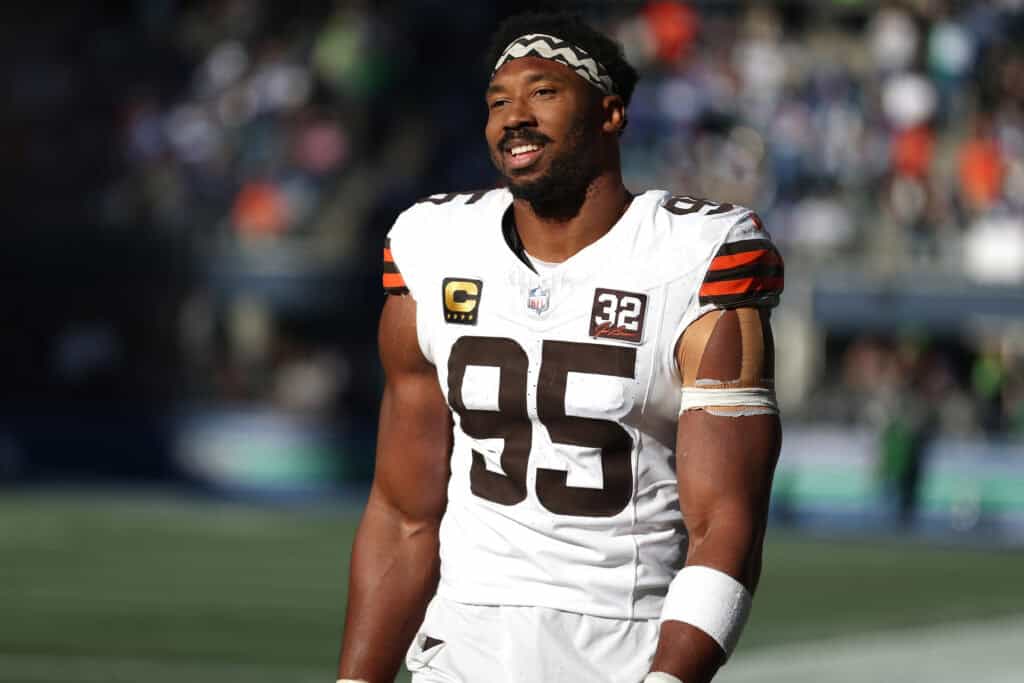 Video Shows Myles Garrett Linking Up With New Browns Player
