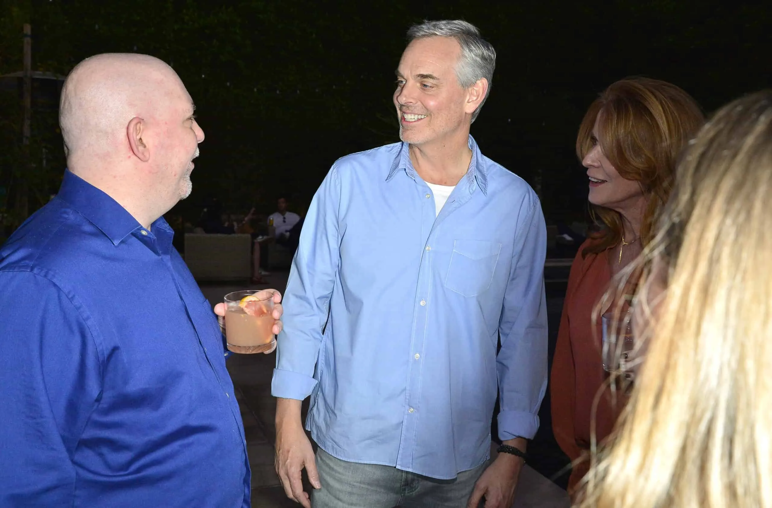 LOS ANGELES, CALIFORNIA - FEBRUARY 09: Colin Cowherd and Ann Cowherd attend the The Volume Anniversary Party on February 09, 2022 in Los Angeles, California. (