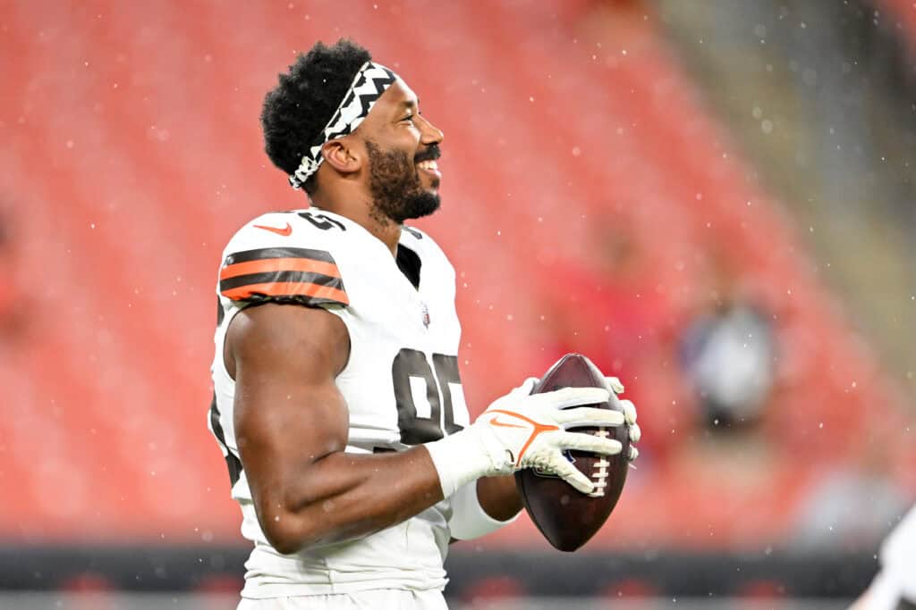 Myles Garrett Reveals His Recruiting Pitch To Russell Wilson