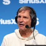 NEW ORLEANS, LOUISIANA - FEBRUARY 05: Bernie Kosar speaks on SiriusXM at Super Bowl LIX on February 05, 2025 in New Orleans, Louisiana.