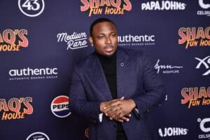 LAS VEGAS, NEVADA - FEBRUARY 09: LeSean McCoy attends 'Shaq's Fun House' at XS nightclub at Encore Las Vegas on February 09, 2024 in Las Vegas, Nevada.