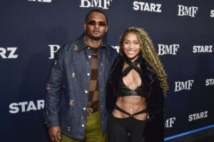HOLLYWOOD, CALIFORNIA - FEBRUARY 29: (L-R) Deshaun Watson and Jilly Anais attend the "BMF" season 3 Los Angeles premiere at Hollywood Athletic Club on February 29, 2024 in Hollywood, California.