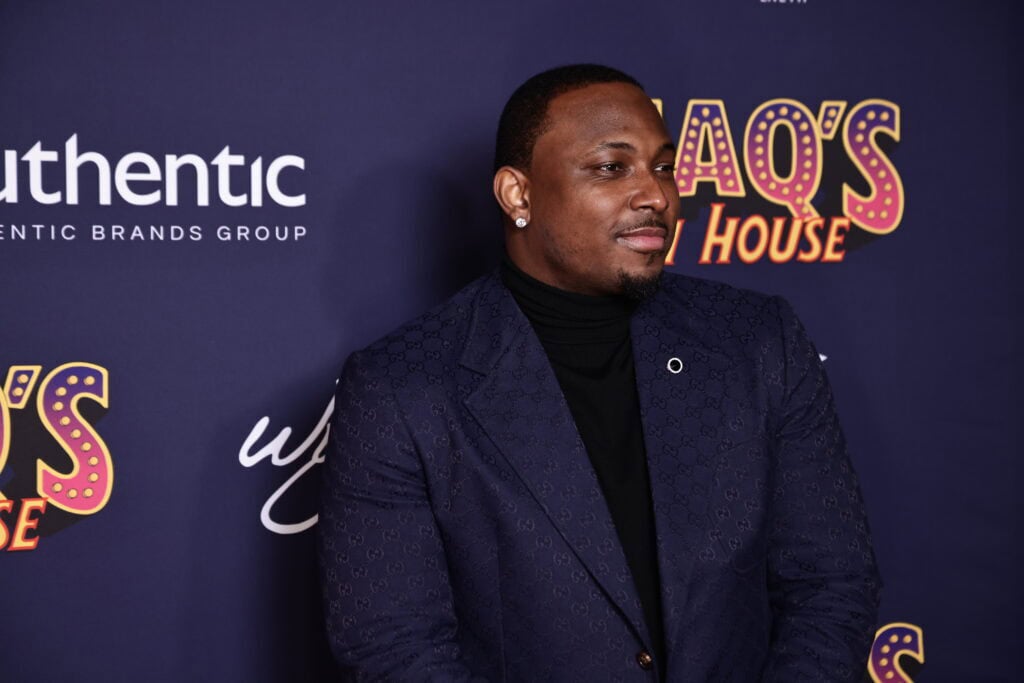 LAS VEGAS, NEVADA - FEBRUARY 09: LeSean McCoy attends 'Shaq's Fun House' at XS nightclub at Encore Las Vegas on February 09, 2024 in Las Vegas, Nevada.