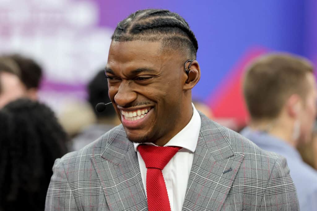 LAS VEGAS, NEVADA - FEBRUARY 05: Robert Griffin III looks on during the 2023 NFL Pro Bowl Games at Allegiant Stadium on February 05, 2023 in Las Vegas, Nevada.