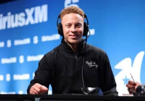 NEW ORLEANS, LOUISIANA - FEBRUARY 05: Spencer Rattler speaks on SiriusXM at Super Bowl LIX on February 05, 2025 in New Orleans, Louisiana.