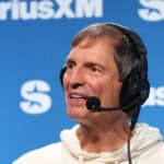 NEW ORLEANS, LOUISIANA - FEBRUARY 05: Bernie Kosar speaks on SiriusXM at Super Bowl LIX on February 05, 2025 in New Orleans, Louisiana.