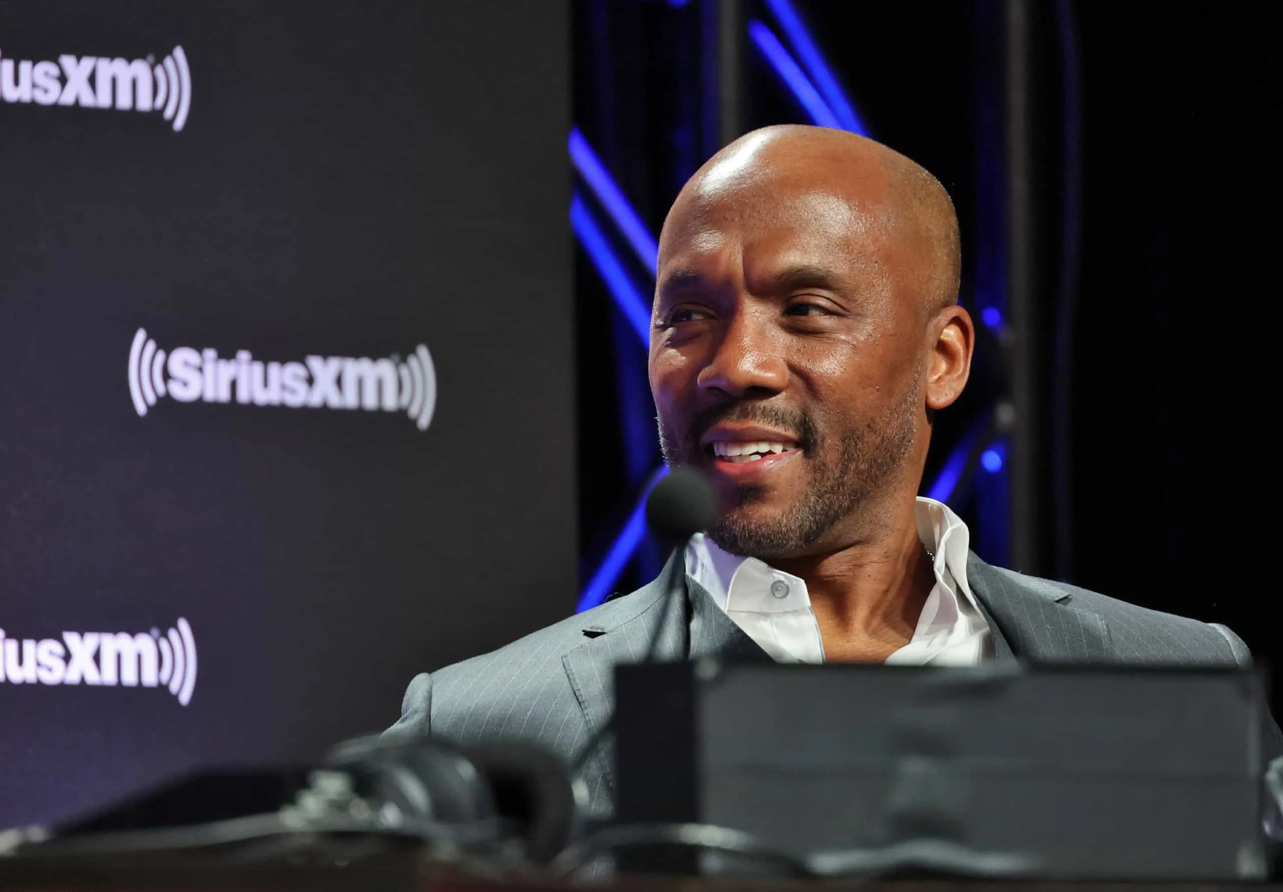 PHOENIX, ARIZONA - FEBRUARY 09: Louis Riddick attends SiriusXM At Super Bowl LVII on February 09, 2023 in Phoenix, Arizona.