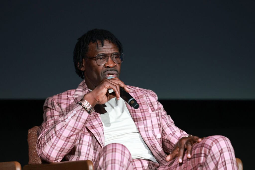 LOS ANGELES, CALIFORNIA - AUGUST 11: Michael Irvin speaks onstage during the premiere of Netflix's "America's Team: The Gambler and His Cowboys" at The Egyptian Theatre Hollywood on August 11, 2025 in Los Angeles, California.