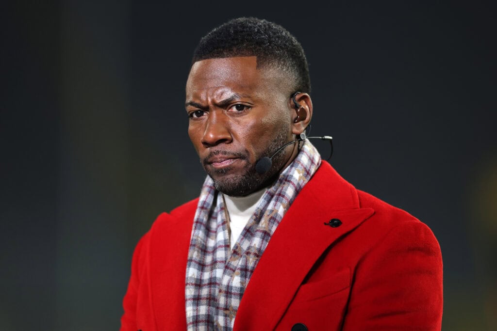 GREEN BAY, WISCONSIN - DECEMBER 23: ESPN broadcaster and former NFL player Ryan Clark looks on prior to a game between the Green Bay Packers and the New Orleans Saints at Lambeau Field on December 23, 2024 in Green Bay, Wisconsin. The Packers defeated the Saints 34-0.