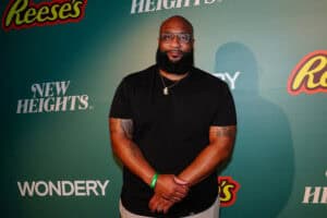NEW ORLEANS, LOUISIANA - FEBRUARY 05: Marcus Spears attends The New Heights House Party hosted by Jason & Travis Kelce on February 05, 2025 in New Orleans, Louisiana.