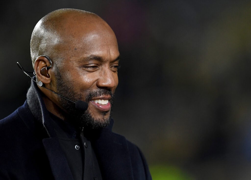 GREEN BAY, WISCONSIN - OCTOBER 14: ESPN analyst Louis Riddick looks on before the game between the Green Bay Packers and the Detroit Lions at Lambeau Field on October 14, 2019 in Green Bay, Wisconsin.
